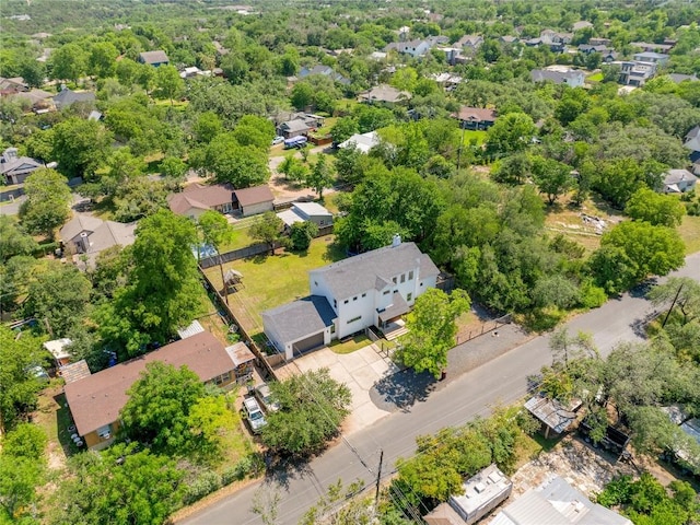 aerial view of residential area