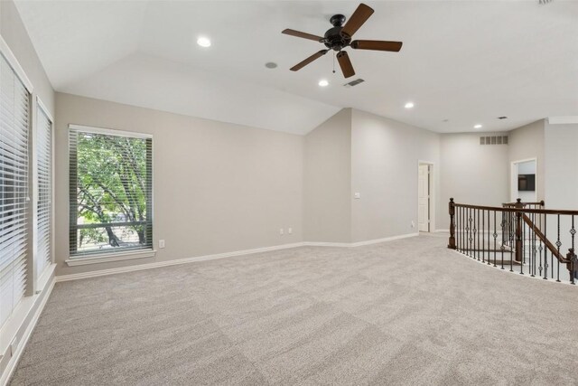 805 Parkwood Ct, Mckinney, TX 75072 - carpeted spare room featuring a ceiling fan, recessed lighting, and baseboards