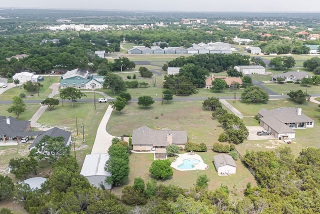 221 Breakaway Rd, Cedar Park, TX 78613 - aerial perspective of suburban area featuring a pool area