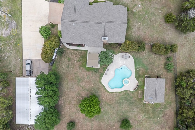 221 Breakaway Rd, Cedar Park, TX 78613 - drone / aerial view of a pool area