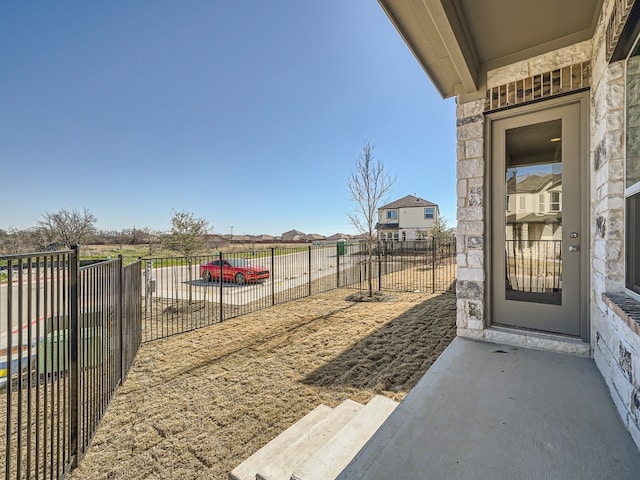 view of patio / terrace featuring a fenced backyard