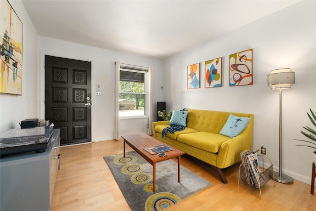 4819 Roundup Trl, Austin, TX 78745 - living room with light wood finished floors and baseboards
