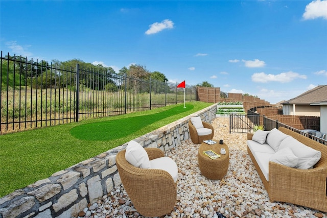 view of patio / terrace with outdoor lounge area