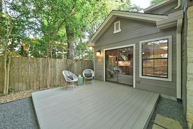 610 Fletcher St Unit A, Austin, TX 78704 - wooden deck featuring fence
