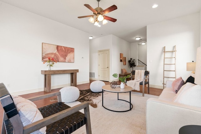 432 Stacey Ann Cv, Dripping Springs, TX 78620 - living area with a ceiling fan and recessed lighting