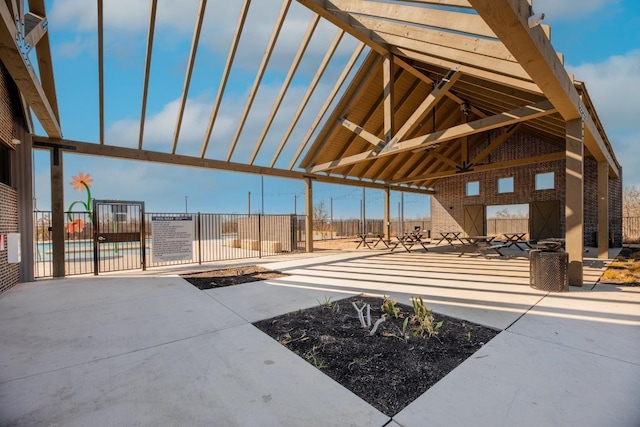 view of patio / terrace with fence