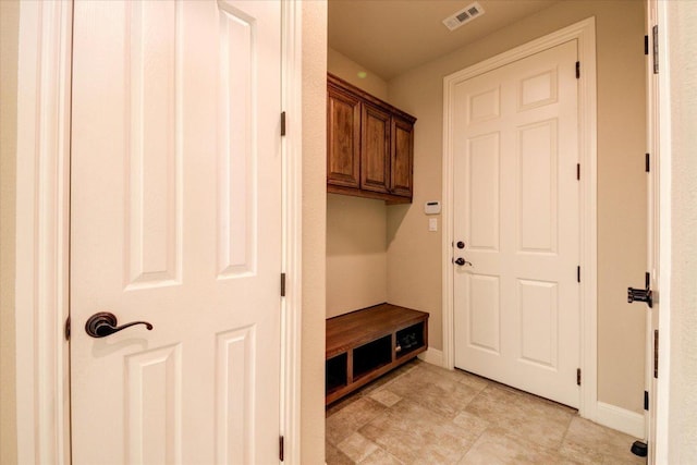 mudroom with baseboards