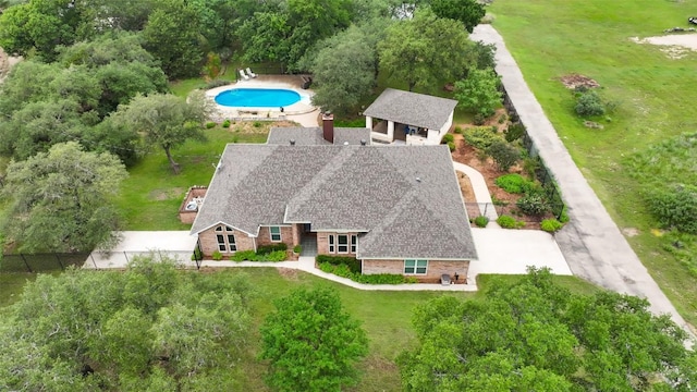 9840 N Live Oak Rd, Salado, TX 76571 - aerial view of property and surrounding area with a pool area
