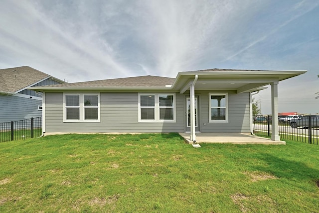 17129 Loch Rd, Pflugerville, TX 78660 - back of house with a patio area and a fenced backyard