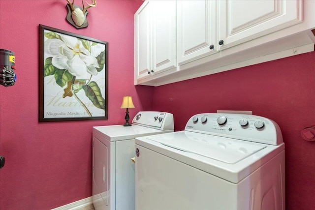 2932 Persimmon Valley Trl, Austin, TX 78732 - washroom with cabinet space and separate washer and dryer