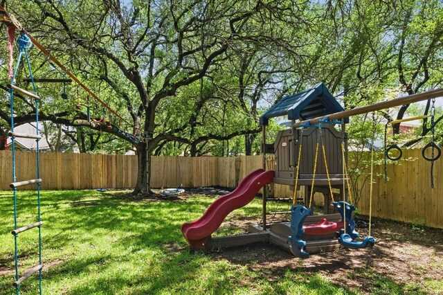 view of jungle gym