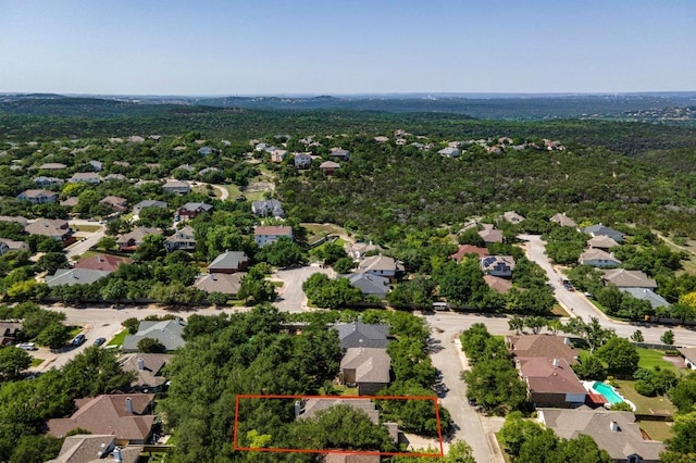 3408 Reims Ct, Austin, TX 78738 - aerial view of residential area featuring property boundaries highlighted