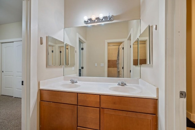 5401 Duval St Unit A & B, Austin, TX 78751 - full bathroom featuring double vanity