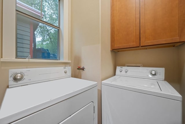 5401 Duval St Unit A & B, Austin, TX 78751 - laundry room with washing machine and dryer and cabinet space