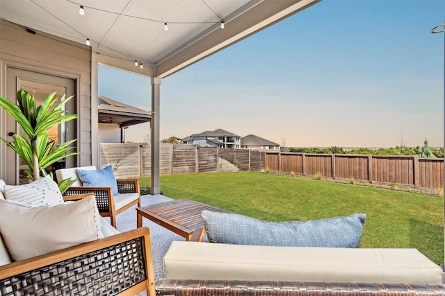 424 Turnbuckle Bnd, Leander, TX 78641 - view of yard with an outdoor hangout area