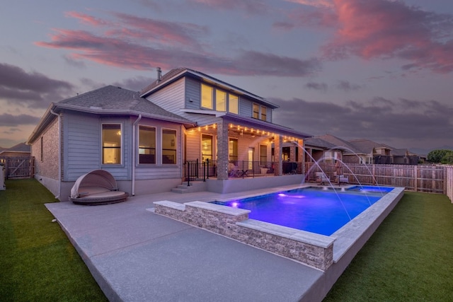 3405 Eagle Ridge Ln, Pflugerville, TX 78660 - rear view of house with a patio area