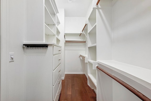 101 Blanco Ct, Horseshoe Bay, TX 78657 - walk in closet with dark wood-style flooring
