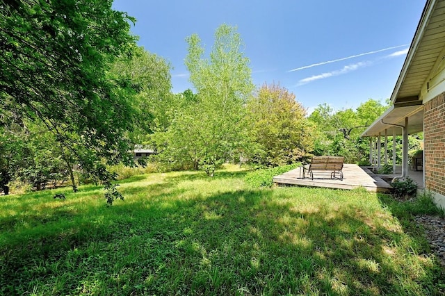 3305 Carol Ann Dr, Austin, TX 78723 - view of yard featuring a deck