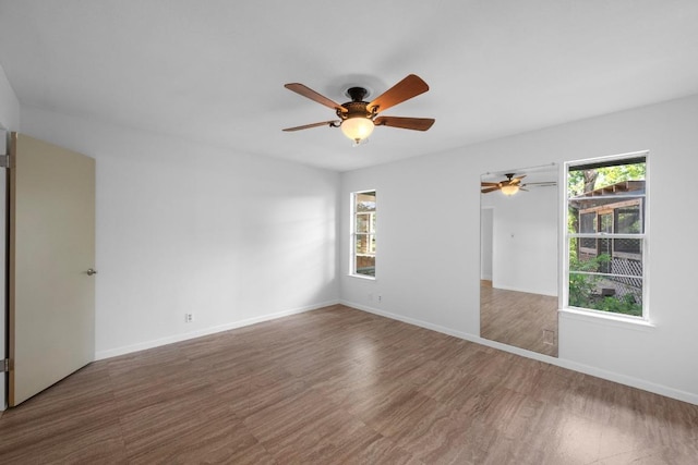 8006 Red Willow Dr, Austin, TX 78736 - spare room with ceiling fan and wood finished floors