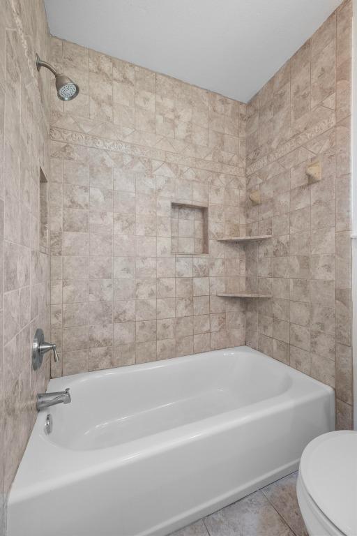 8006 Red Willow Dr, Austin, TX 78736 - full bathroom with bathing tub / shower combination and tile patterned flooring