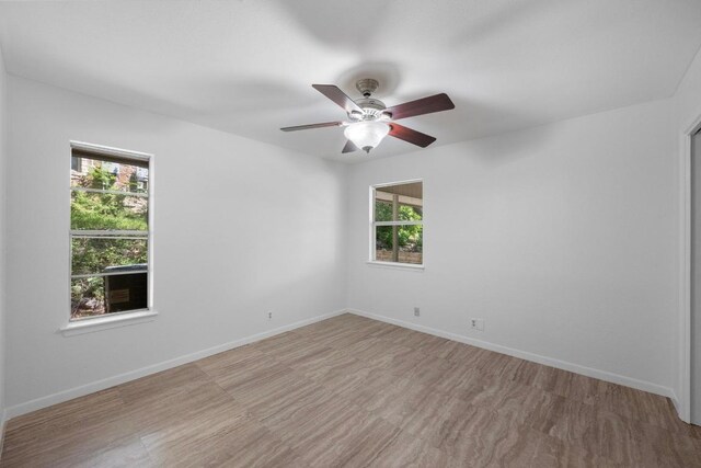 8006 Red Willow Dr, Austin, TX 78736 - spare room featuring ceiling fan and baseboards