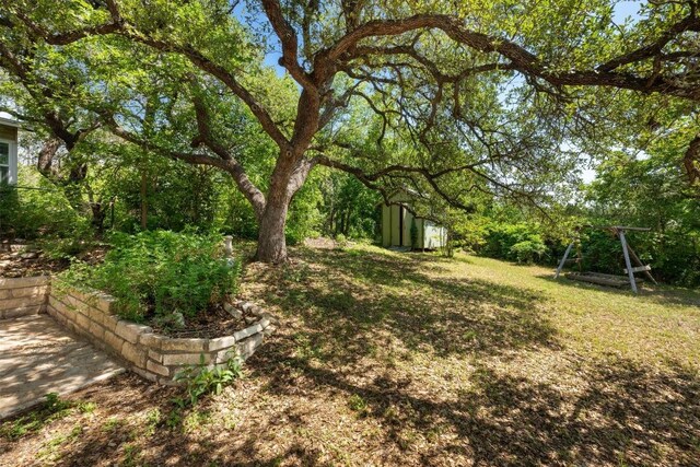 8006 Red Willow Dr, Austin, TX 78736 - view of yard with a shed