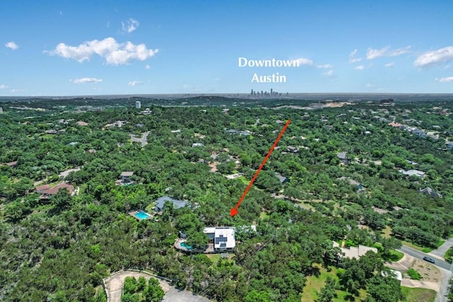 1004 Castle Ridge Rd, Austin, TX 78746 - view of property location with a forest