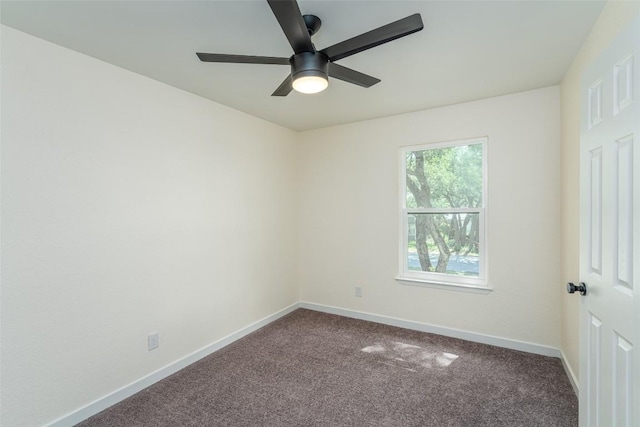 2105 Emerald Isle Dr, Leander, TX 78641 - spare room with carpet floors, ceiling fan, and baseboards