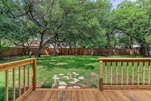 2105 Emerald Isle Dr, Leander, TX 78641 - view of yard featuring a wooden deck