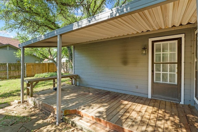 8805 Clearbrook Trl Unit A, Austin, TX 78729 - deck featuring fence