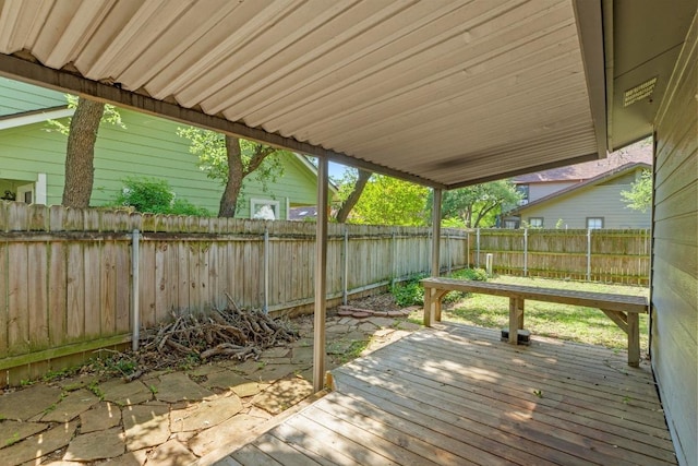 8805 Clearbrook Trl Unit A, Austin, TX 78729 - wooden deck with a fenced backyard