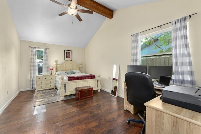 1403 Mills Meadow Dr, Round Rock, TX 78664 - bedroom with wood finished floors, a desk, and ceiling fan