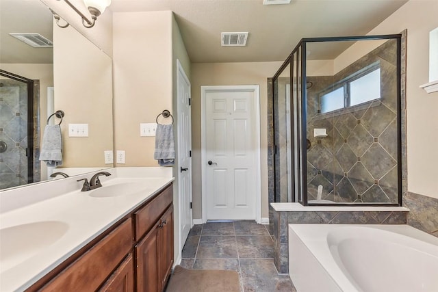 201 Tulip Trail Bnd, Cedar Park, TX 78613 - full bath with a garden tub, a stall shower, and double vanity