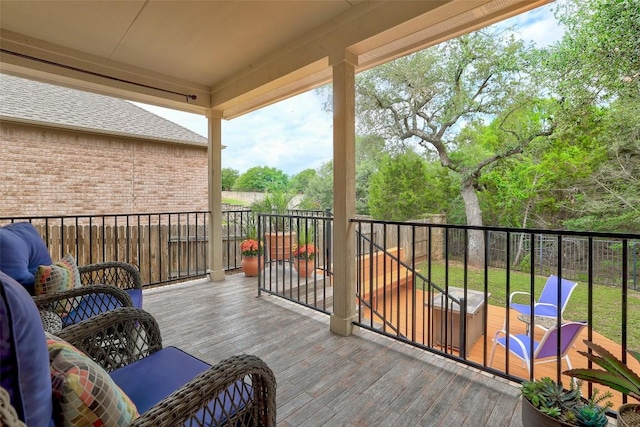 view of balcony