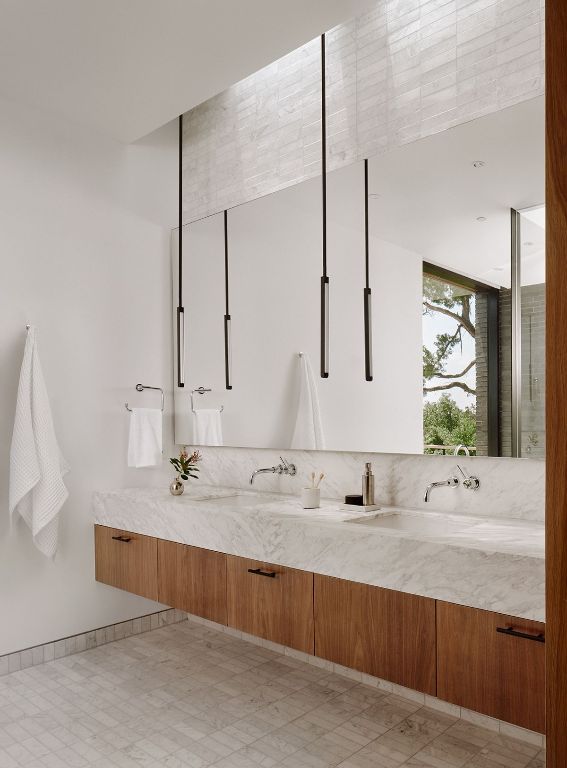 807 Redbud Trl, West Lake Hills, TX 78746 - bathroom featuring double vanity and tile patterned floors