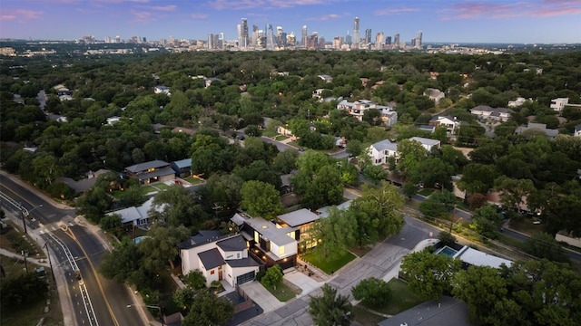 2502 Barhill Dr, Austin, TX 78704 - aerial view of property's location featuring city skyline