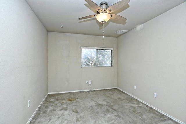 15628 Interlachen Dr, Austin, TX 78717 - carpeted spare room featuring baseboards and a ceiling fan