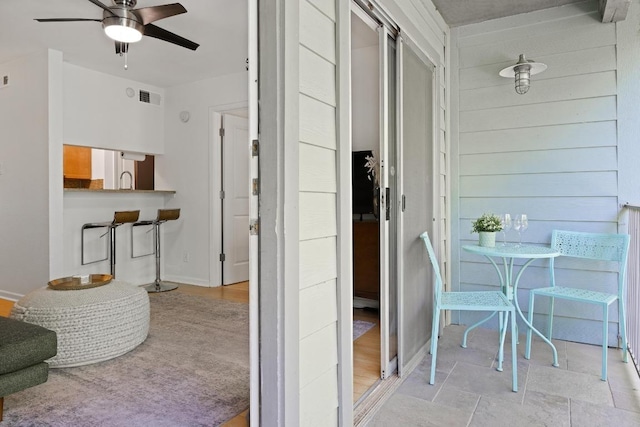 3204 Menchaca Rd Unit 716, Austin, TX 78704 - balcony featuring a ceiling fan