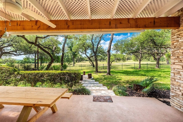 view of patio