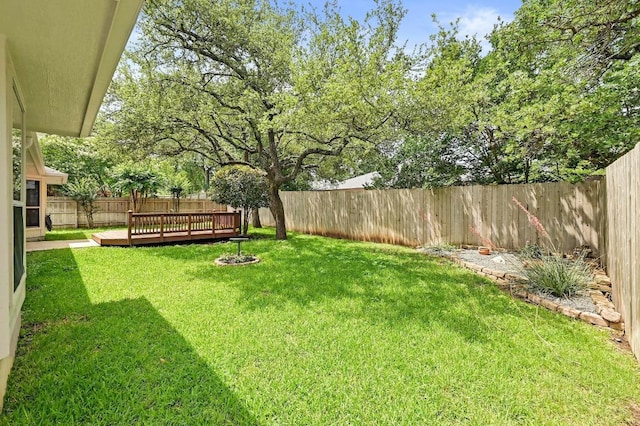 2713 Oakwood Glen Dr, Cedar Park, TX 78613 - view of yard featuring a deck