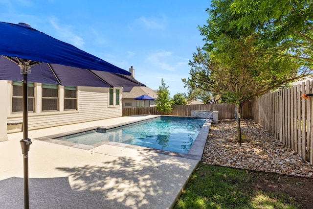 604 Germander Rd, Leander, TX 78641 - view of swimming pool with a patio and a fenced backyard