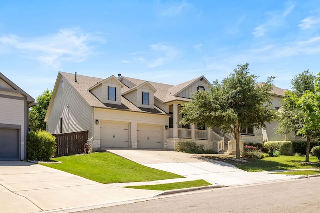 604 Germander Rd, Leander, TX 78641 - craftsman-style home with concrete driveway and stone siding