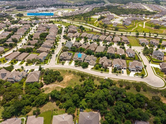 604 Germander Rd, Leander, TX 78641 - aerial view of property and surrounding area with nearby suburban area