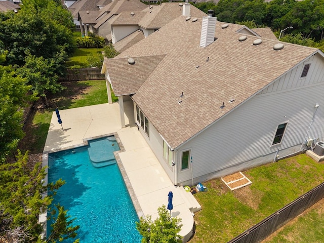 604 Germander Rd, Leander, TX 78641 - view of pool with a fenced backyard and a patio area