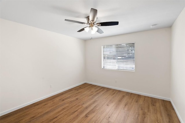 1202 Deergrove Dr, Cedar Park, TX 78613 - unfurnished room with light wood finished floors, baseboards, and ceiling fan