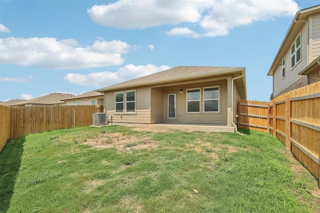 528 Evergreen Sumac Loop, Kyle, TX 78640 - back of house with central air condition unit and a patio area