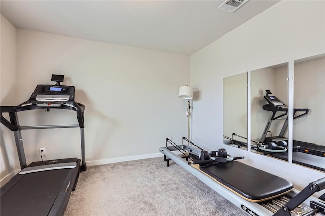 17301 Leafroller Dr Unit A, Pflugerville, TX 78660 - workout area with baseboards and carpet flooring