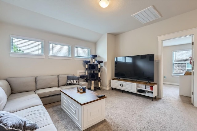17301 Leafroller Dr Unit A, Pflugerville, TX 78660 - carpeted living area featuring baseboards