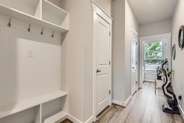 17301 Leafroller Dr Unit A, Pflugerville, TX 78660 - mudroom with wood finished floors and baseboards