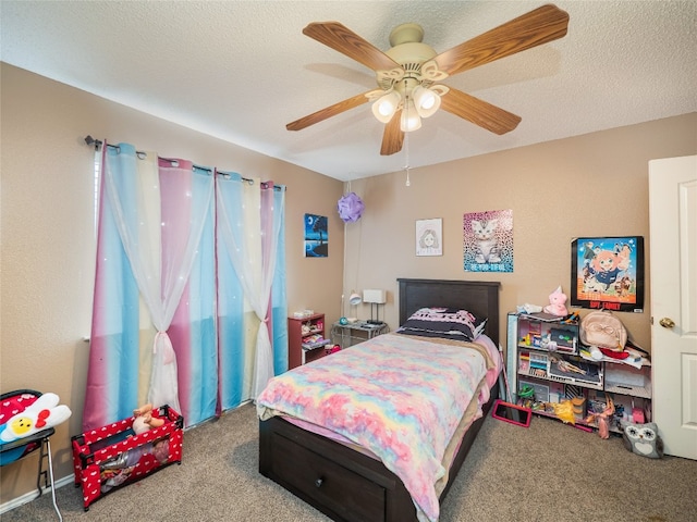 1810 Summer Rain Dr, Cedar Park, TX 78613 - bedroom with carpet flooring and a ceiling fan